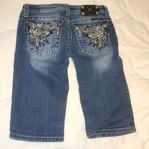 Miss Me blue jean Capris Girls Youth size 16